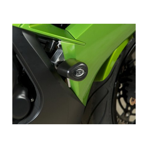 Tampons de protection R&G RACING Aero noir Kawasaki ER6-F