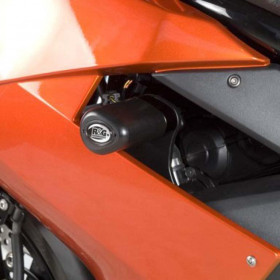 Tampons de protection R&G RACING Aero noir Kawasaki ER-6 F