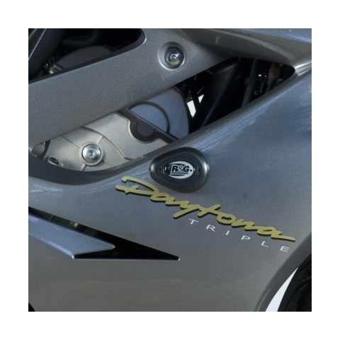 Tampons de protection R&G RACING Aero noir Triumph Daytona 675/R