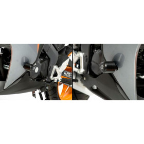 Tampons de protection R&G RACING Aero noir Honda CBR125R