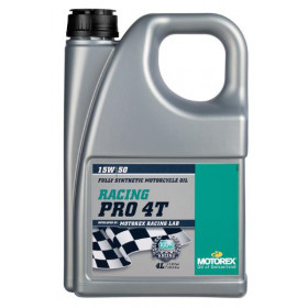 Huile moteur MOTOREX Racing Pro 4T 15W50 synthétique 4L