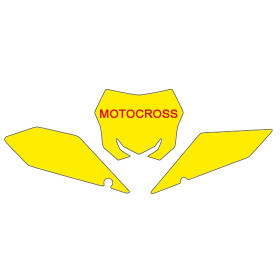 Fonds de plaque BLACKBIRD noir Suzuki RM-Z450