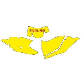 Fonds de plaque BLACKBIRD rouge KTM EXC/EXC-F