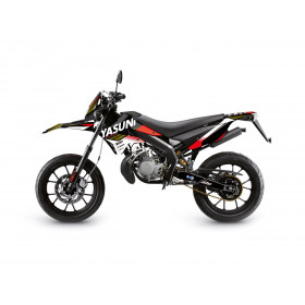 Kit deco KUTVEK Yasuni Factory rouge/noir Derbi DRD X-Treme 50