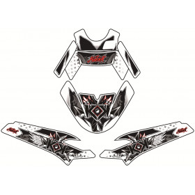 Kit déco Demon Kutvek rouge MBK Booster