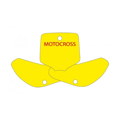 Fonds de plaque BLACKBIRD jaune KTM EXC