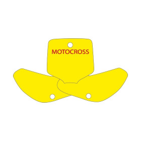Fonds de plaque BLACKBIRD jaune KTM EXC