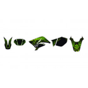 Kit déco Graff vert Kutvek MBK X-Limit
