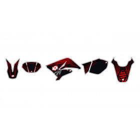 Kit déco Graff rouge Kutvek MBK X-Limit