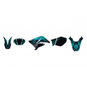 Kit déco Graff bleu Kutvek MBK X-Limit