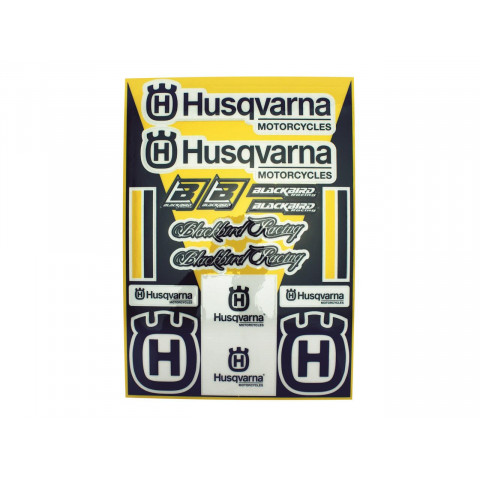 Planche de stickers BLACKBIRD Husqvarna