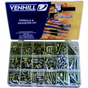 Coffret accessoires cables Venhill 459 pièces protections caoutchouc