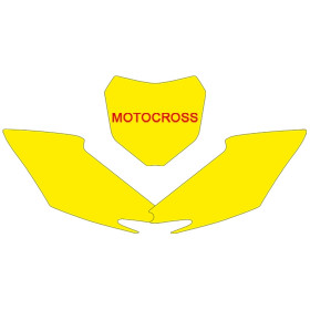 Fonds de plaque BLACKBIRD noir Honda CRF250R/450R