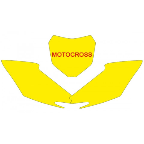 Fonds de plaque BLACKBIRD blanc Honda CRF250R/450R