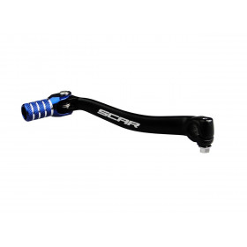 Sélecteur de vitesse SCAR noir mat/embout bleu Yamaha YZ250F