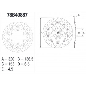 Disque de frein avant Brembo Serie ORO rond flottant KTM 1190 ADVENTURE