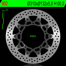 Disque de frein avant NG 902 rond flottant