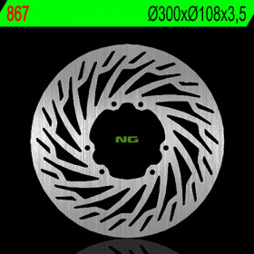 Disque de frein avant gauche NG 867 rond fixe