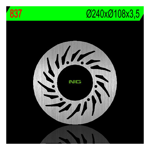 Disque de frein avant gauche NG 837 rond fixe