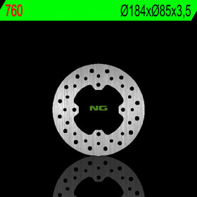 Disque de frein arrière droit NG 760 rond fixe