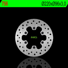 Disque de frein avant gauche NG 756 rond fixe Kawasaki