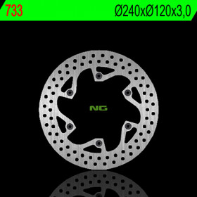 Disque de frein avant gauche NG 733 rond fixe Husqvarna