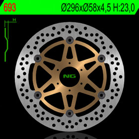 Disque de frein avant NG 693 rond flottant