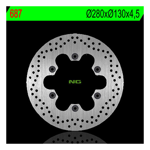 Disque de frein avant NG 687 rond fixe Kawasaki