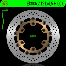 Disque de frein avant NG 673 rond flottant