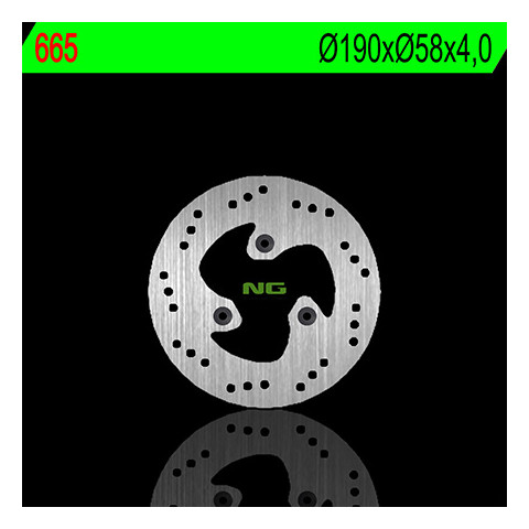 Disque de frein NG 665 rond fixe