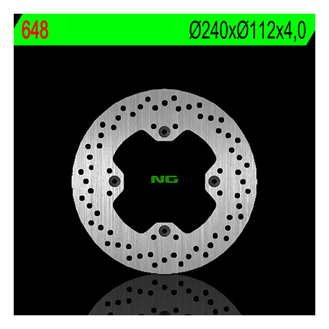 Disque de frein arrière droit NG 648 rond fixe
