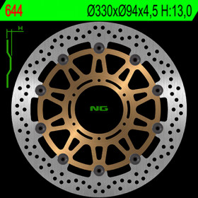 Disque de frein avant NG 644 rond flottant