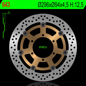 Disque de frein avant NG 643 rond fixe Honda