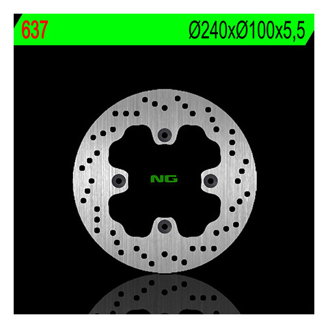 Disque de frein arrière NG 637 rond fixe Kawasaki