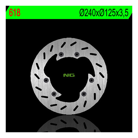 Disque de frein NG 618 rond fixe Derbi Senda 50 SM RDR