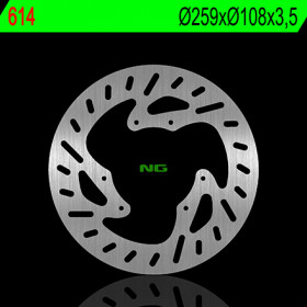 Disque de frein avant gauche NG 614 rond fixe