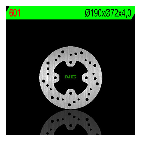 Disque de frein arrière gauche NG 601 rond fixe Honda X8R/SZX