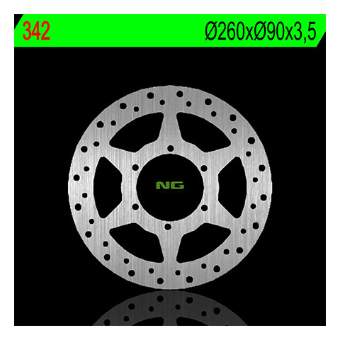 Disque de frein avant droit NG 342 rond fixe Peugeot