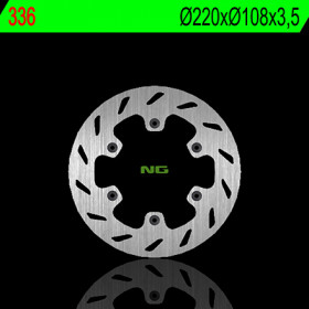 Disque de frein avant gauche NG 336 rond fixe