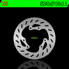 Disque de frein avant gauche NG 335 rond fixe Derbi Senda 50