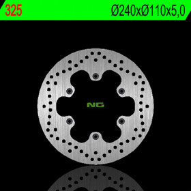 Disque de frein arrière NG 325 rond fixe