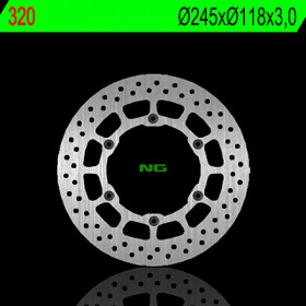 Disque de frein avant gauche NG 320 rond fixe Yamaha