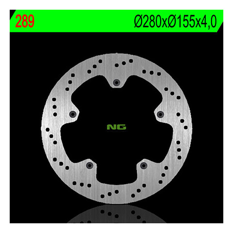 Disque de frein avant gauche NG 289 rond fixe