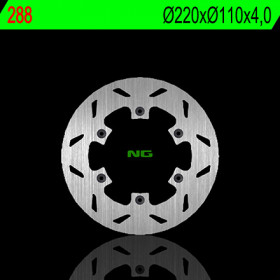 Disque de frein arrière NG 288 rond fixe