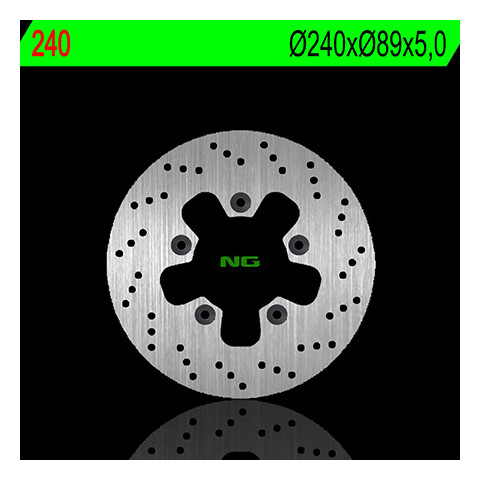 Disque de frein arrière NG 240 rond fixe