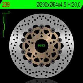 Disque de frein avant NG 239 rond flottant Suzuki