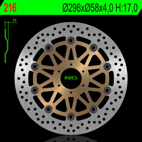 Disque de frein avant NG 216 rond flottant Honda