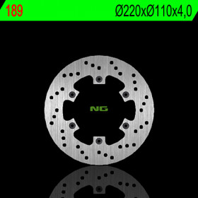 Disque de frein arrière droit NG 189 rond fixe