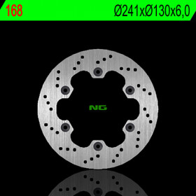 Disque de frein arrière NG 168 rond fixe