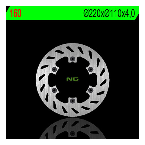 Disque de frein arrière droit NG 160 rond fixe
